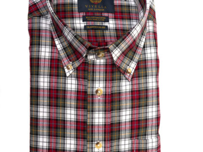 Viyella Long Sleeve Multi Green Red Sport Shirt