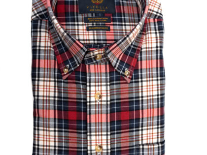 Viyella Long Sleeve Red Sport Shirt