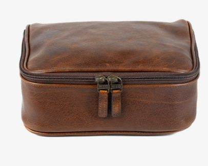 Moore & Giles Donald Wash (Dopp) Kit in Titan Milled Brown - Image 3