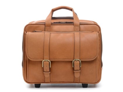Korchmar Kenton Wheeled Leather Travel Briefcase
