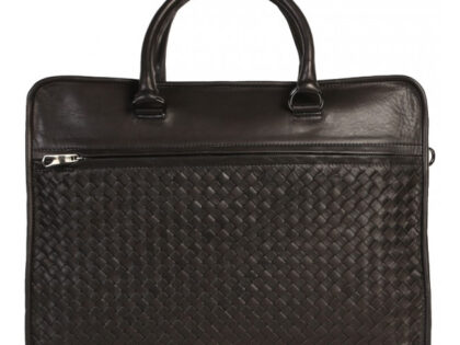 Aston Leather Anderson Hand Woven Briefcase
